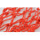 Nylon basketball net red 12-loop standard hoop 2