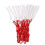 Nylon basketball net red 12-loop standard hoop 4