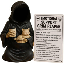 Grim Reaper -hahmo, hartsigoottilainen veistos, 1 kpl