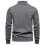 Winterlicher Baumwoll-Rollkragenpullover für Herren, 2025, lässiger, einfarbiger Langarm-Pullover, dunkelgrau 4