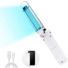 UV lamp, portable UV lamp, uvc lamp effect up to 99%, UV mobile phone cleaner USB handheld UV light for home, pet supplies, school, hotel, office