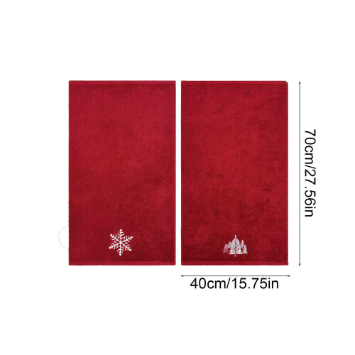 Julbadlakanset 2-pack bomull Älg och snöflinga 2