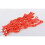 Nylon basketball net red 12-loop standard hoop 5