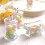 Potes de doces pequenos e transparentes com tampa, 8,9 cm (3,5 polegadas), pacote com 12 unidades. 3