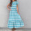 Mikilon Mädchen Freizeitkleid mit Karomuster, Maxikleid, Kurzarm, Größe 6-12 4