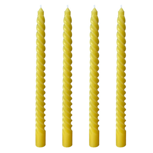 Spitzkerzen mit Spiraldesign, 4er-Set, moderne Tischdekoration 1