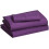 Microfiber Bed Sheet Set Twin Plum 3-Piece 2