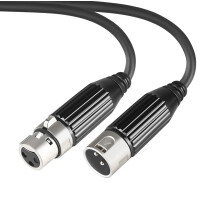 XLR Male to Female Mic Cable, Gold-Plated, OFC, Balanced Audio Cord for Mics/Speakers/Amps – Various Lengths, Compatible with Standard XLR Devices