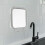 Fogless Shower Mirror Silver with Suction Cup and Hooks 8