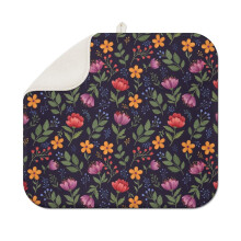 Tapis égouttoir à vaisselle en microfibre à motif floral
