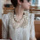 Γυναικείο κολιέ choker με ψεύτικες πέρλες και διακοσμητικά στρας 5