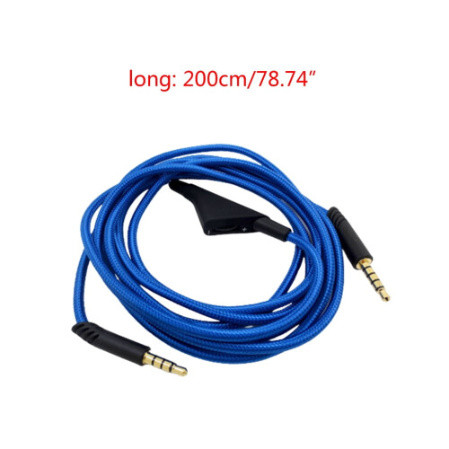 m 3,5 mm flätad headsetkabel för Astro A10/A30/A40 2