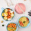 Microwave Ramen Bowl with Lid Black Set 5-Piece 5