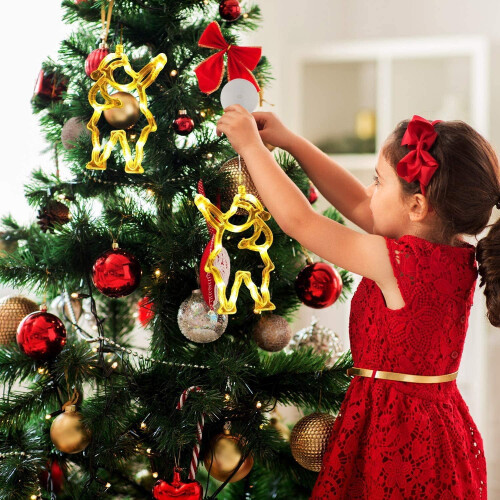 Luces LED navideñas para ventanas con ventosa – Blanco cálido 2