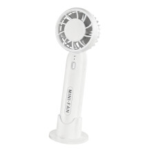 Portable Handheld Fan USB Rechargeable with 3 Speeds Quiet Turbo Motor Long Battery Life for Travel Outdoor Office