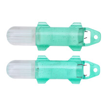 2 Stück Unterwasserangel-Licht LED Grün 200mAh Tiefer Drop Flackernde Lockmittel