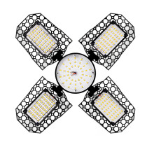 E27 LED Grow Light Bulb Full Spectrum Foldable FourLeaf Design for Succulents and Seedlings