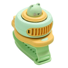 Ventilador personal con batería recargable USB, velocidad del viento ajustable, compacto y ligero con forma de animalito, ideal para niños y