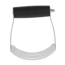 Pastry Cutter and Dough Blender with Builtin Scraper Durable Stainless Steel for Bread and Baking