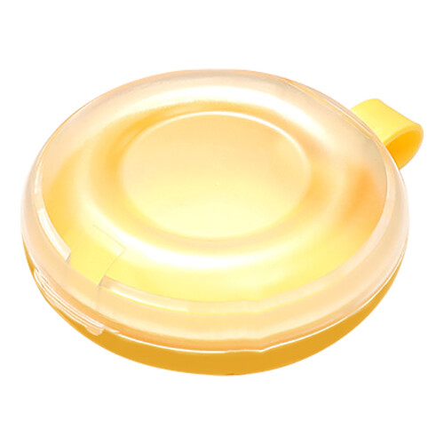 ABS Dentures Retainer Storage Box Yellow 8cm Protective Case 1