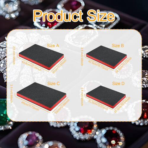 3Pcs Tool Box Foam Inserts Removable for Toolbox Storage Tabletop Mini 1