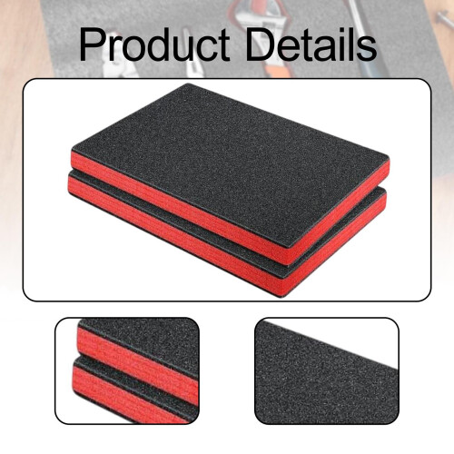 2Pcs Tool Box Foam Inserts Tools Foam Sheets for Tabletop Miniatures T 2