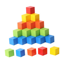 50 Pieces Wooden Blocks Building Stacking Blocks for Toddlers Ages 3+