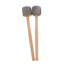 2 Pieces Bass Drum Mallets Wooden Handle for Percussion Instrument Ban