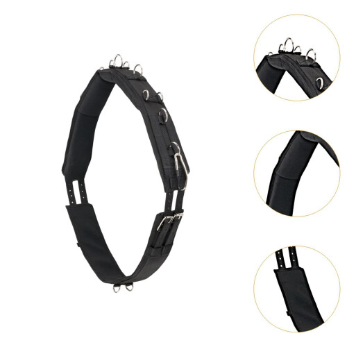 Training Surcingle for Horses Black Multifunctional Comfortable Profes 2