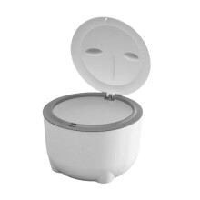 Hooded Cat Litter Bin with Lid Portable Dog Trash Trash Can for Small