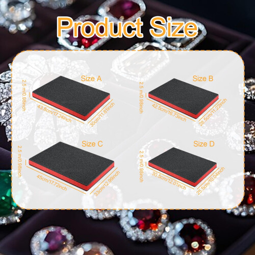 3Pcs Tool Box Foam Inserts Removable for Toolbox Storage Tabletop Mini 1