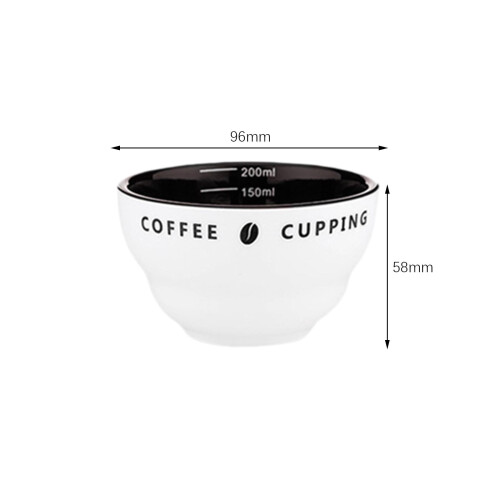 Coffee Cup 200ml Cupping Cup Stackable Espresso Coffee Ceramic Measuri 1