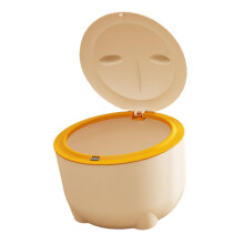 Hooded Cat Litter Bin with Lid Portable Dog Trash Trash Can for Small