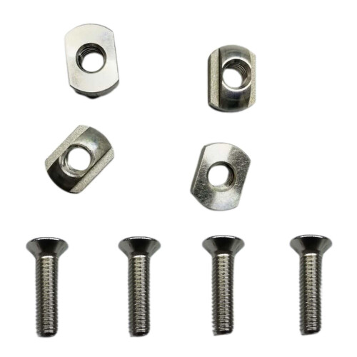 4 Set Hydrofoil Mounting T Nuts Thread M8 Hardness for Surfboard Spare