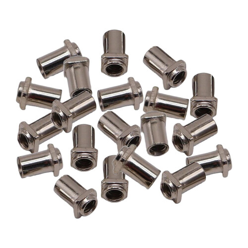20Pcs Metal Drum Screws Nuts Easy to Install Practical Percussion Inst