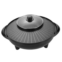 Electric Hot Pot and Grill Cookware Multifunctional for Indoor Family
