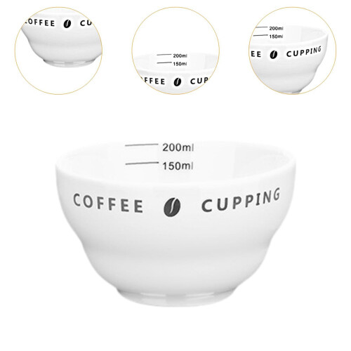 Coffee Cup 200ml Cupping Cup Stackable Espresso Coffee Ceramic Measuri 2