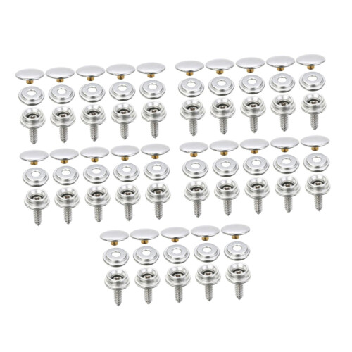 Metal Snaps Buttons Jeans Jackets Sturdy Leather Snap Fasteners Press