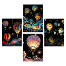 4x Scratch Paper Art Set Educational Childrens Crafts Projects Kits fo