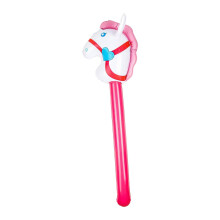 Inflatable Stick Horse Balloon for Kids Birthday Cowboy Cowgirl Party