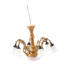 1/87 Scale Chandelier Fairy Gardens Sand Table Model Ceiling Lamp Deco
