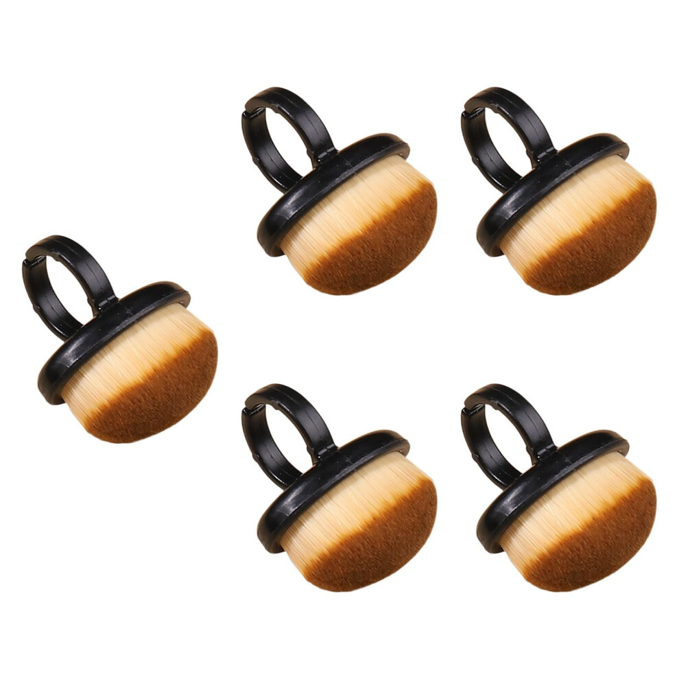 5 Pieces Nail Dust Brush Powder Remover Brush for Women Makeup Acrylic