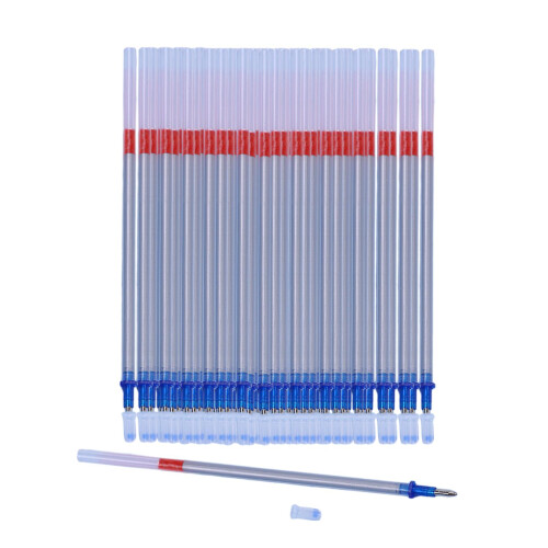 100Pcs Leather Scribing Pen Refill Erasable Pen Refills for Textiles L