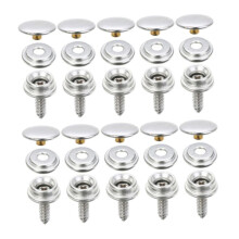 Metal Snaps Buttons Jeans Jackets Sturdy Leather Snap Fasteners Press