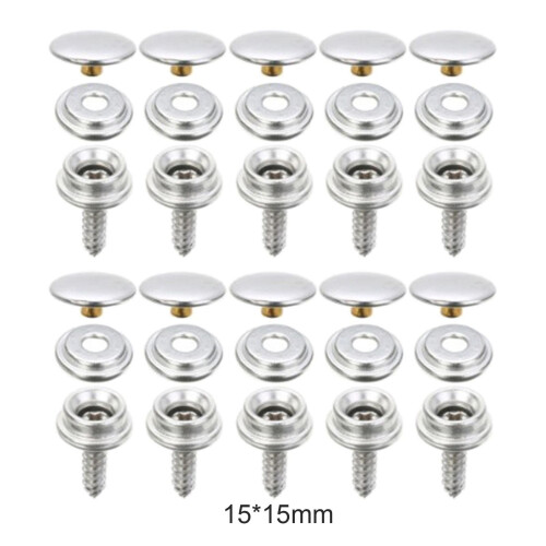 Metal Snaps Buttons Jeans Jackets Sturdy Leather Snap Fasteners Press 1
