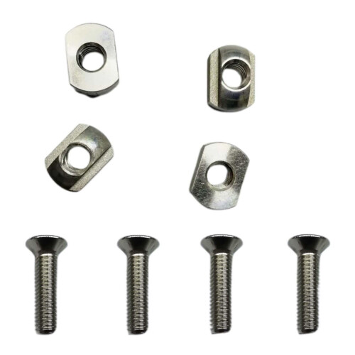 4 Set Hydrofoil Mounting T Nuts Thread M8 Hardness for Surfboard Spare 1