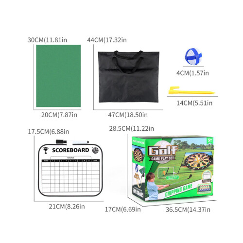 Children Golf Game Mat Set Golf Training Equipment for Home Golf Acces 1