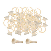 100 Pieces Eyelash Glue Ring Cup Portable for Make up Artists Eyebrow
