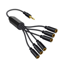 3.5mm Audio Extension Cable Black 3.5mm TRS Male to Female Cable for H