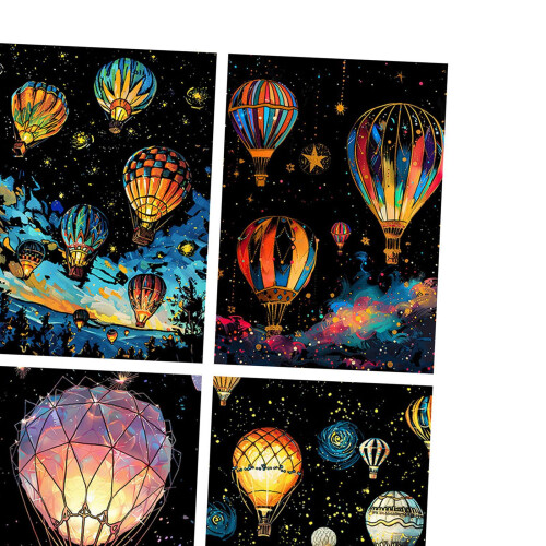 4x Scratch Paper Art Set Educational Childrens Crafts Projects Kits fo 2